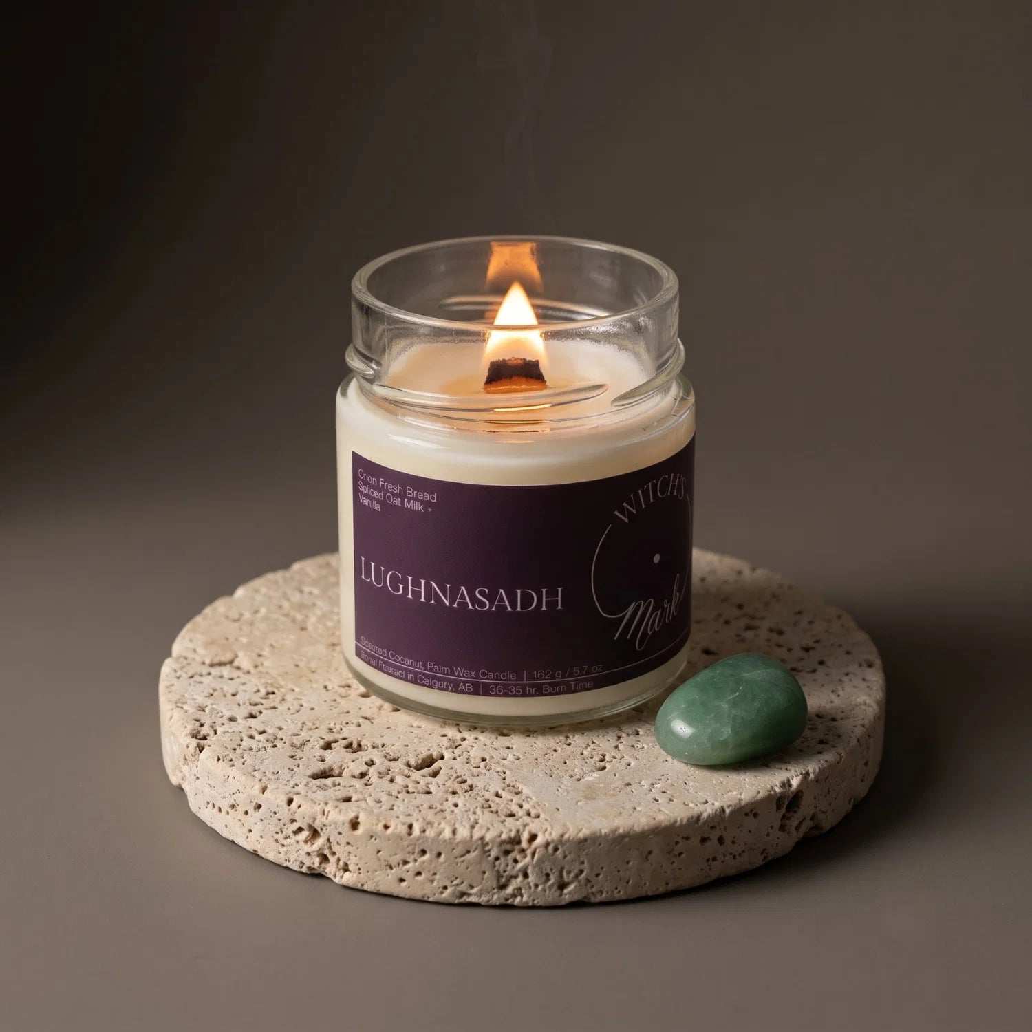 Lughnasadh Crystal Candle