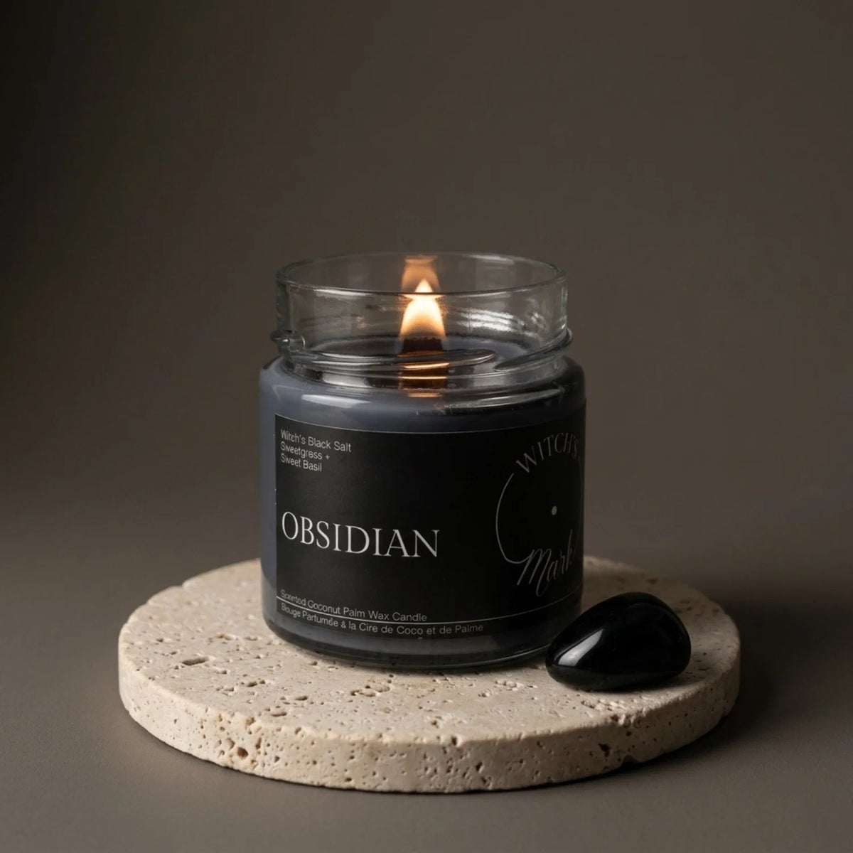 Obsidian Crystal Candle (Formerly Smudge)