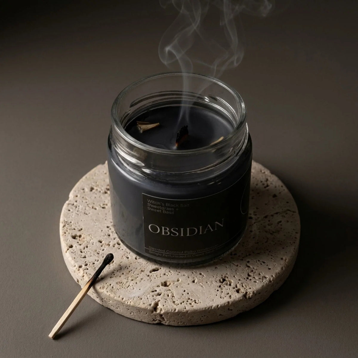 Obsidian Crystal Candle (Formerly Smudge)