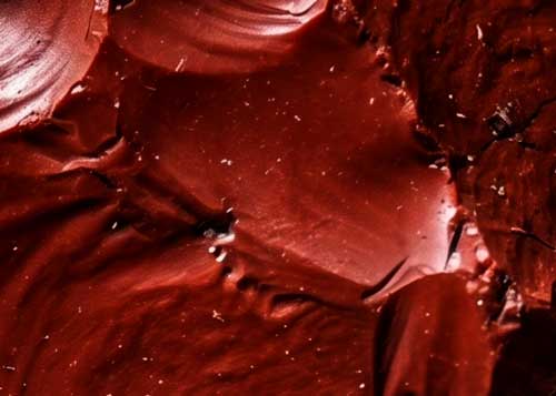 Close up of red jasper crystal
