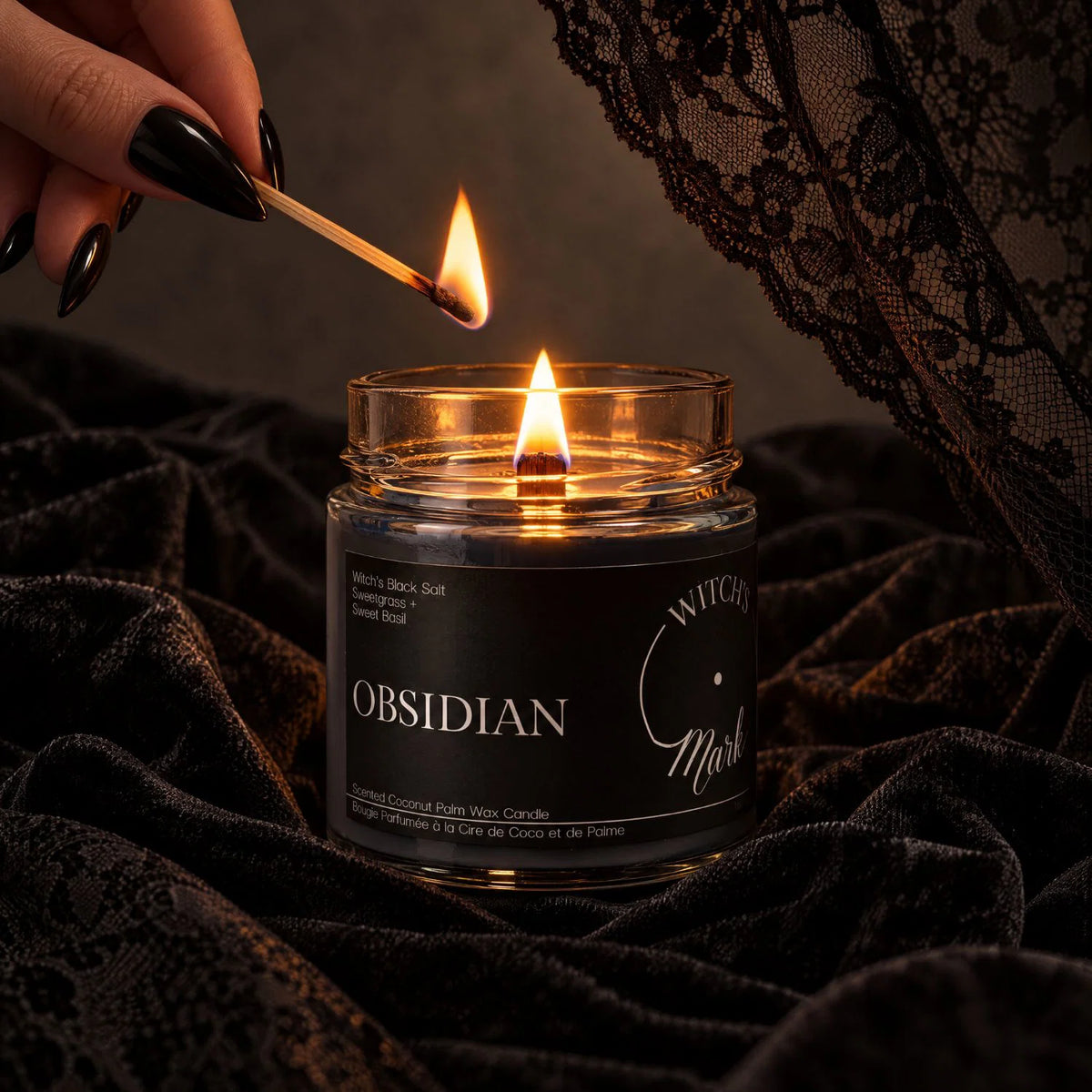 Obsidian Crystal Candle (Formerly Smudge)